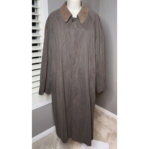 CHAPS RALPH LAUREN Men’s Trench 46R Trench Coat Lined Removable Liner